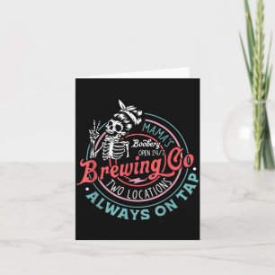 Retro Mama's Ery Brewing Co Funny Breastfeeding Sk Card
