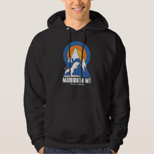 Retro Mammoth Mountain Ski White Fox T-Shirt Hoodie