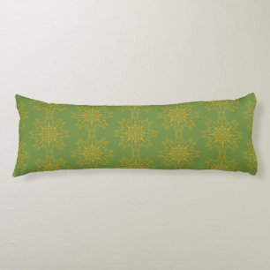 Retro Mandala Avocado Body Pillow