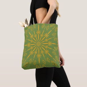 Retro Mandala Avocado Tote (2 Sizes) Bag