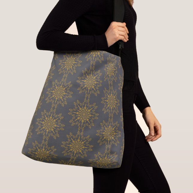 Retro Mandala Dusk Crossbody Bag (Close Up)