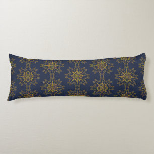 Retro Mandala Midnight Body Pillow