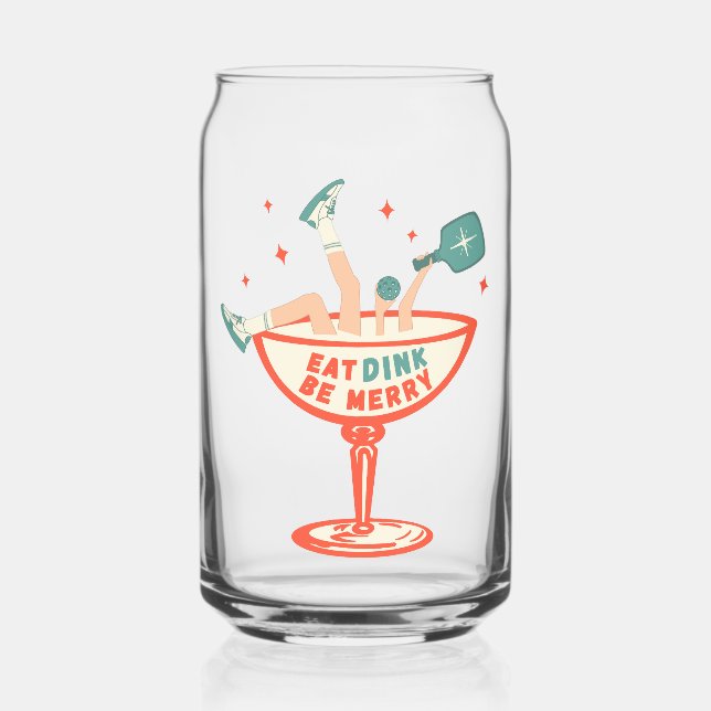 Retro Mange, Dink et Be Joyeux Pickleball Noël (Recto)