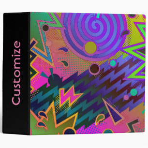 Retro Mania 80's Abstract Binder
