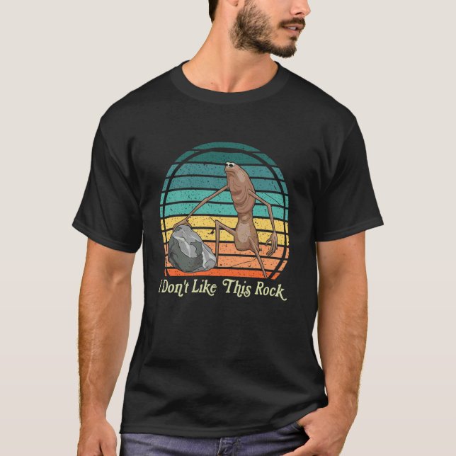 Retro Marcus The Worm I Don't Like This Rock T-Shirt (Front)
