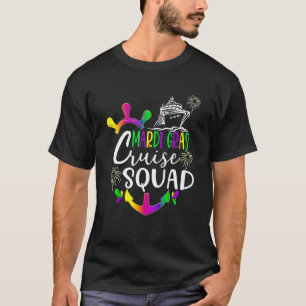 Retro Mardi Gras Cruise Squad Matching Group T-Shirt