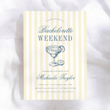 Retro Margarita Preppy Bachelorette Weekend