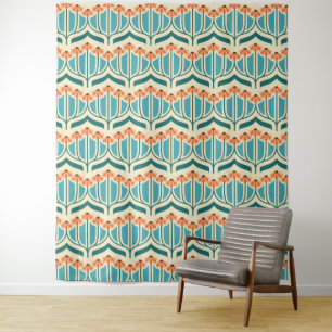 Retro marigolds tapestry