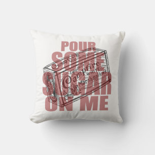 Retro Marshmallows   Pour Some Sugar On Me Throw Pillow