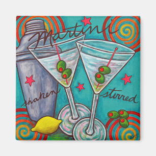 Retro Martini Magnet