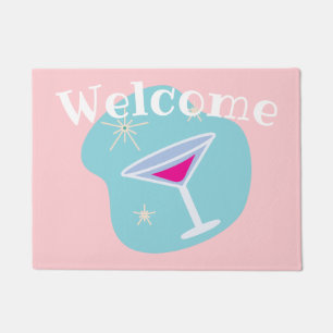 Retro Martini Welcome Mat
