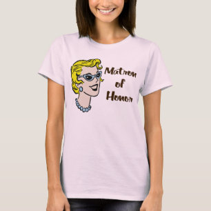 Retro Matron Of Honour T-Shirt