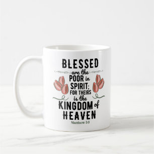 Retro Matthew 5:3 Bible Verse Mug