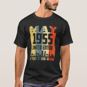 Retro May 1955 67th Birthday T-Shirt