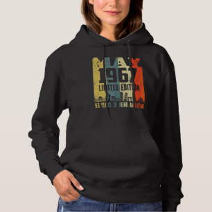 Retro May 1967 55th Birthday Hoodie