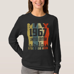 Retro May 1967 55th Birthday T-Shirt