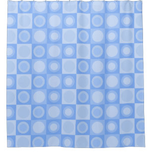 Retro MCM Geometric Pattern Baby Blue