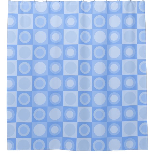 Retro MCM Geometric Pattern Baby Blue (Front)