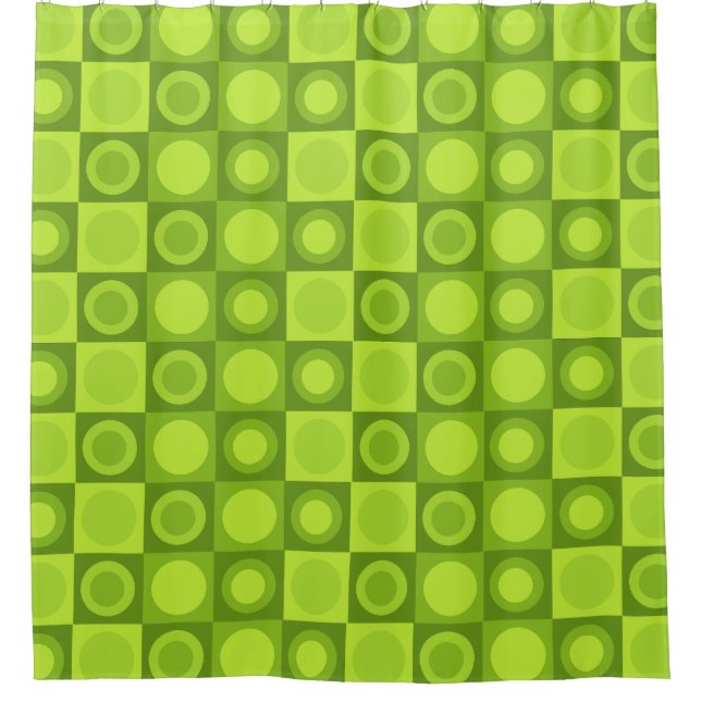 Retro MCM Geometric Pattern Chartreuse (Front)