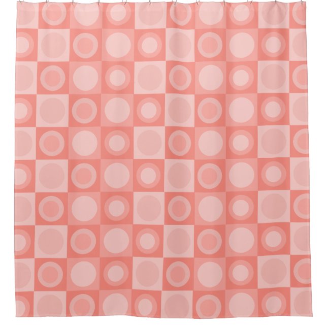 Retro MCM Geometric Pattern Salmon Pink (Front)