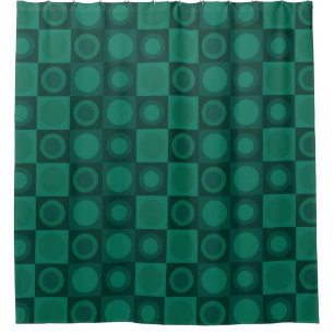 Retro MCM Geometric Pattern Teal