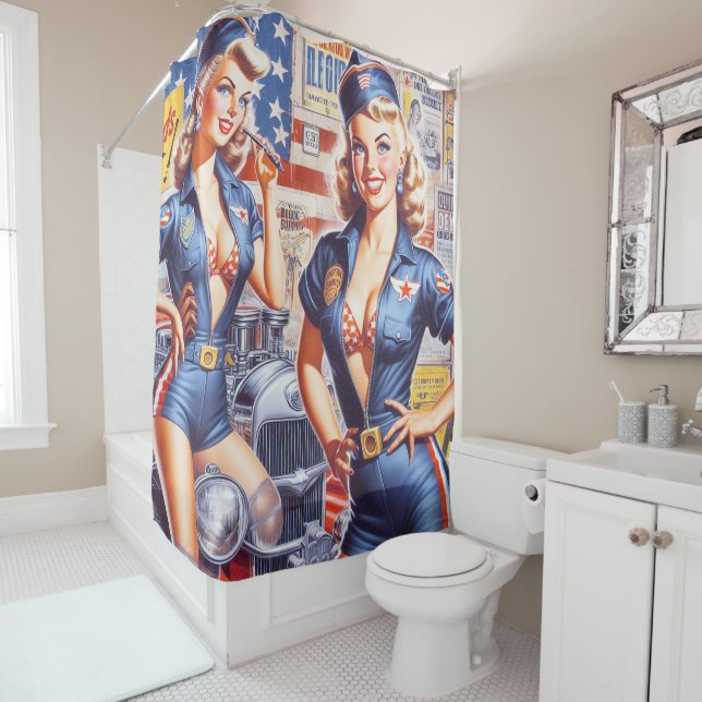 Retro Mechanic Pin-up (In Situ)