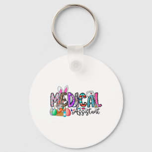 Retro Medical Istant Bunny Eggs Easter Nursing Doc Keychain