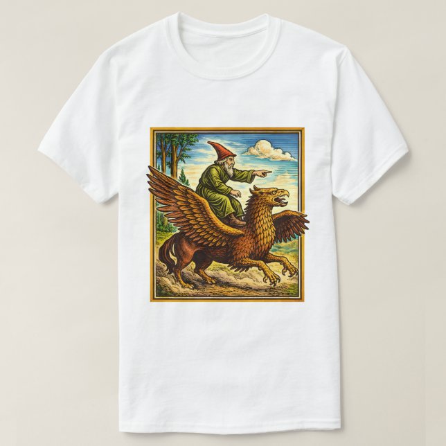 Retro Medieval Snail Rider Fantasy Tee Postcard (Design Front)