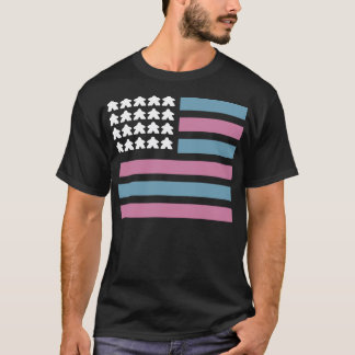 Retro Meeple Flag T-Shirt