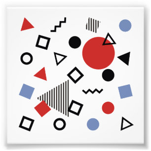 Retro Memphis Design Pattern Photo Print