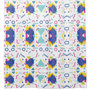 Retro Memphis Geometric Pattern
