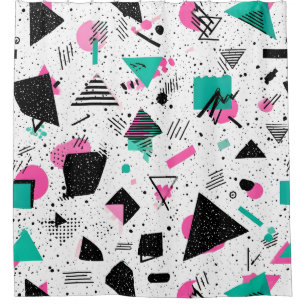 Retro Memphis Geometric Pattern