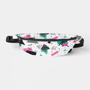 Retro Memphis Geometric Pattern Fanny Pack