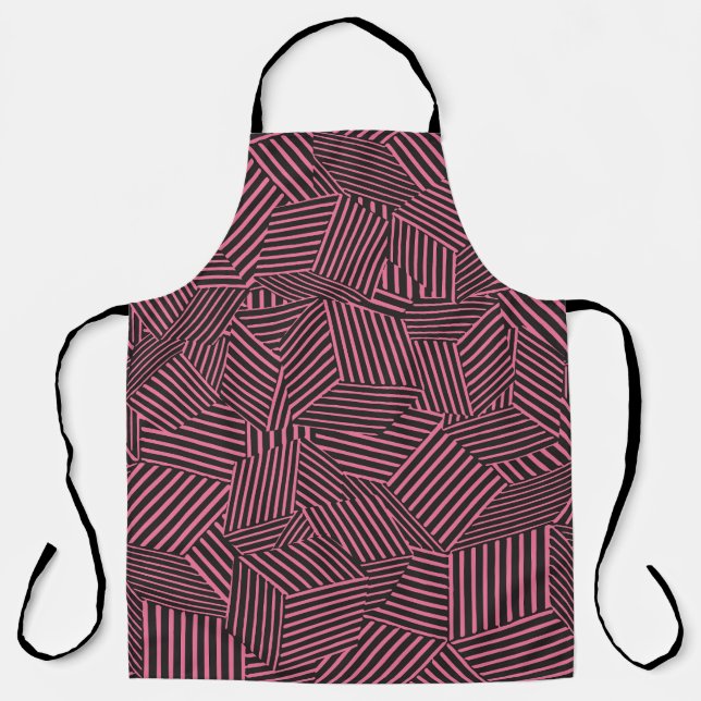 Retro Memphis Psychedelic Seamless Pattern Apron (Front)