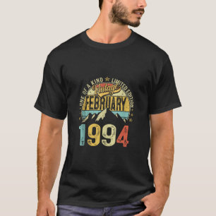 Retro Mens 30th Birthday Gift 30 Years Vintage Feb T-Shirt