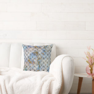 RETRO MERMAID INSPIRED ABSTRACT PILLOW