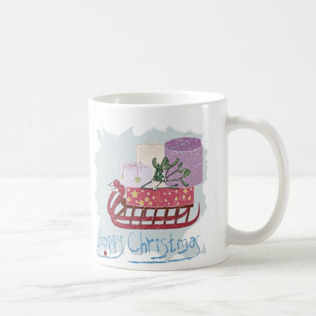 Retro . Merry Christmas! Coffee Mug (Right)
