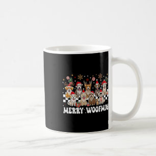 Retro Merry Christmas For Dog Woofmas Reindeer Chr Coffee Mug