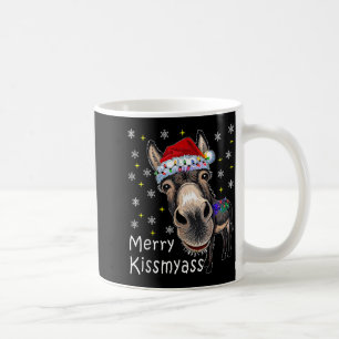 Retro Merry Christmas Light Merry Kissmy Funny Coffee Mug