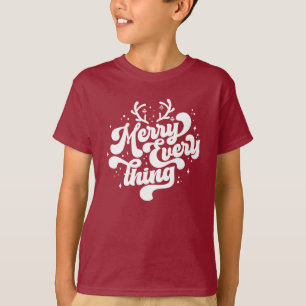 Retro Merry Everything Merry Christmas   T-Shirt