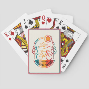 Retro Mesabi Range Bike Trail Playing Cards