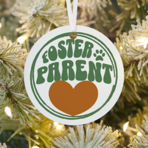 Retro Metal Ornament - Pet Foster Parent