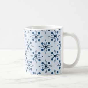 Retro-metric Mug, Royal Blue Coffee Mug