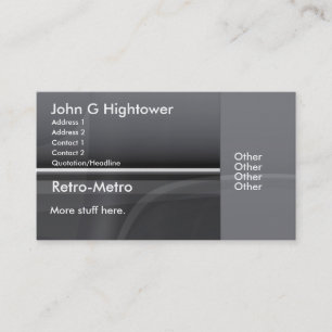 Retro Metro Collection Business Card