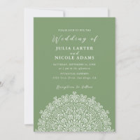 Retro Mexican Terrain Flourishing Mandala Wedding