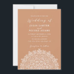 Retro Mexican Terrain Flourishing Mandala Wedding Invitation<br><div class="desc">Beautiful invitations and stationery for special occasions and festivals are available in both physical and digital formats. We can extend any design into matching items such as RSVP cards,  labels,  envelopes,  and more. Customization is available upon request. Looking forward to hearing from you!</div>
