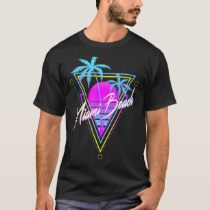 Retro Miami Beach Vintage 80s Beach Souvenir T-Shirt