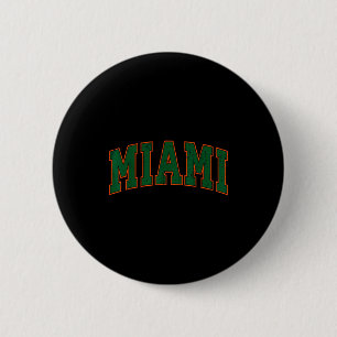 Retro Miami Florida Tee Men Women And Kids 2 Inch Round Button