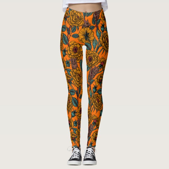 Retro mice party leggings (Front)