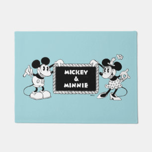 Retro Mickey & Minnie Doormat